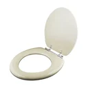 Ver imagem 2 de Assento Sanitário Almofadado Targa Creme Para Vaso Deca
