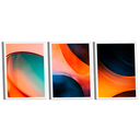 Ver imagem 1 de Quadro Decorativo Trio Abstrato Gradiente