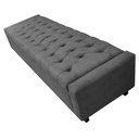 Ver imagem 4 de Calçadeira Baú Queen Everest P02 160cm para Cama Box Linho - Doce Sonho Móveis Chumbo