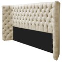 Ver imagem 2 de Kit Cabeceira e Calçadeira Baú King Everest P02 195 cm para cama Box Linho - Doce Sonho Móveis KIT C