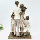 Ver imagem 7 de Enfeite Estátua Família com 3 Filhos 25x12x8cm Dourado