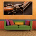 Ver imagem 2 de Quadro Decorativo 45x96 cano de arma antiga retrô