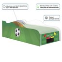 Ver imagem 4 de Cama Solteiro Infantil Campo de Futebol com Colchão MDF Branco Casah