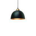 Ver imagem 3 de Kit 2 Luminárias Pendente Esfera Balcão 24Cm Preto Com Cobre