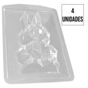 Ver imagem 3 de Forma de Silicone Coelho Diamantado - 10,2cm X 18cm - 4 Un