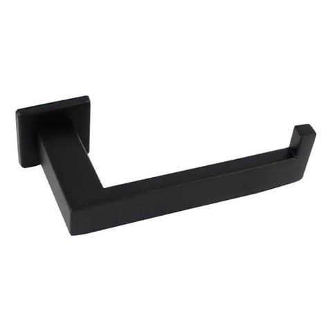 Papeleira de Parede Quadrada Inox Preto - Gardenia