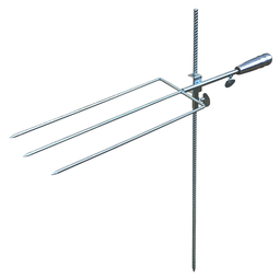 Espeto Para Fogo De Chão Giratorio Reforçado 75 Cm Costelão - 6