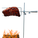 Ver imagem 1 de Espeto Para Fogo De Chão Giratorio Reforçado 75 Cm Costelão