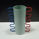 Ver imagem 2 de Vaso Decorativo Enfeite Metal 20x12x12cm Verde