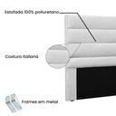 Ver imagem 2 de Cabeceira Cama Box Casal Queen 160cm Vera Corino - Loja Sheep