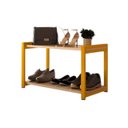 Ver imagem 6 de Sapateira Multiuso Industrial Atenas de Metal 2 Prateleiras Mdf:dourado-off White