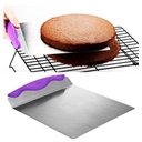 Ver imagem 2 de Espátula Salva Bolo Pá Placa Culinária Bolo Transporte Camada Bolo Aço Inox