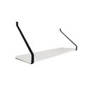 Ver imagem 3 de Prateleira 65cm Quarto Mdf Branco com Suporte Nicho Decoração Livro Apoio Sala