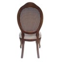 Ver imagem 5 de 2 Cadeira Medalhão Madeira Entalhada com Tela Telinha Palhinha Poltrona Natural Provençal Indiana de