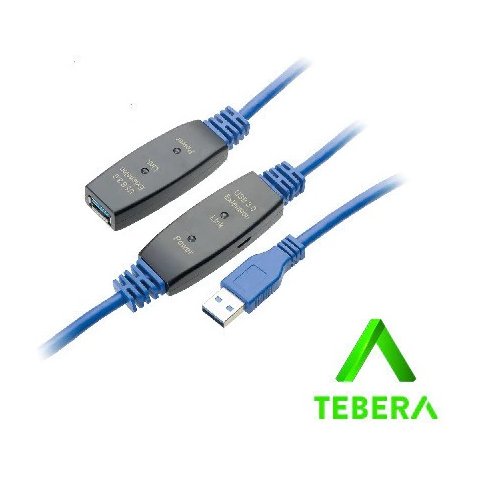 Cabo Extensor Usb 3.0 Macho/femea C/ Repetidor de Sinal 10m