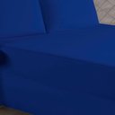 Ver imagem 3 de Jogo de Cama Casal Nobre 3 Peças Luva de Box 55cm de Altura Malha 100% Algodão - Royal
