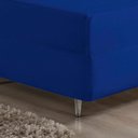 Ver imagem 2 de Jogo de Cama Casal Nobre 3 Peças Luva de Box 55cm de Altura Malha 100% Algodão - Royal