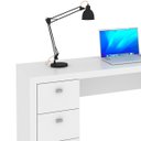 Ver mais imagens de Mesa para Escritório Reversível 136 Cm 3 Gavetas Branco