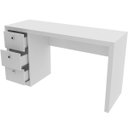 Ver imagem 2 de Mesa para Escritório Reversível 136 Cm 3 Gavetas Branco
