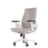 Cadeira de Escritório Elements Helene Branca e Cinza Claro - 4
