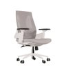 Cadeira de Escritório Elements Helene Branca e Cinza Claro - 1