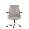 Cadeira de Escritório Elements Helene Branca e Cinza Claro - 2
