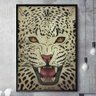 Quadro Decorativo Desenho Onça Pintada -24x34Cm - 1