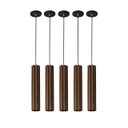 Ver imagem 2 de 5 Pendente Luminária Luxo para Bancada 43cm Madeira