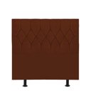 Ver imagem 1 de Cabeceira Estofada Istambul Capitonê 90cm Solteiro Box Quarto Suede Terracota Telha - Gat Magazine