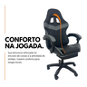 Kit 2 Cadeiras Gamer Stillus Ergonômica com Apoio para Os Pés Cinza + E-book - 7