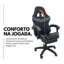 Ver imagem 7 de Kit 2 Cadeiras Gamer Stillus Ergonômica com Apoio para Os Pés Cinza + E-book