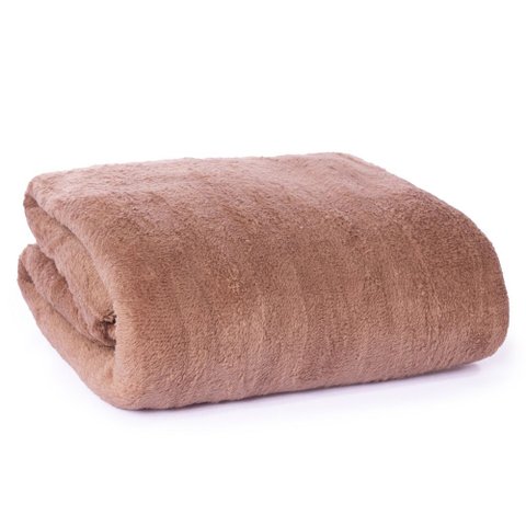 Mantinha Soft Fleece Premium Casal Padrão - Caramelo