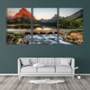 Ver imagem 2 de Quadro Decorativo 55x110 ponte sobre riacho e pedras