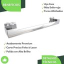 Ver imagem 4 de Porta Toalha de Banho Toalheiro de Inox com Ventosa Elg