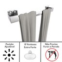 Ver imagem 3 de Porta Toalha de Banho Toalheiro de Inox com Ventosa Elg