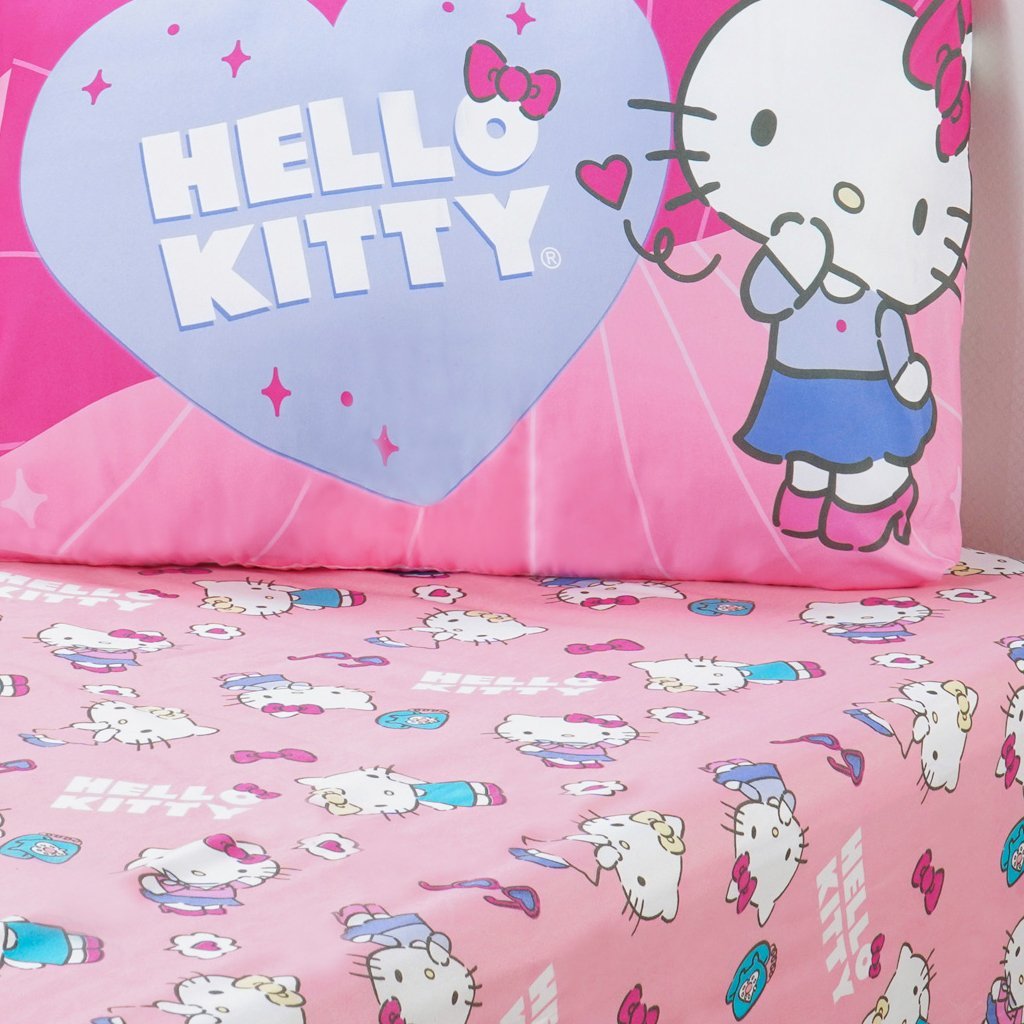 Jogo de Cama Solteiro 2 Pçs Hello Kitty 88x188x30 Flawless - 4