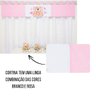 Cortina Infantil 2,00 X 1,60 Bordada Decoração Quarto de Bebê Menina - Amora - 8