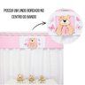 Cortina Infantil 2,00 X 1,60 Bordada Decoração Quarto de Bebê Menina - Amora - 6