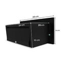 Ver imagem 2 de Caixa de Correio Inox Preta, Branca e Cromada – Estilo e Resistência! - Preto