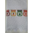 Ver imagem 2 de Cortina Cozinha Renda Branca Beija Flor 1,30x2,10 Geleias