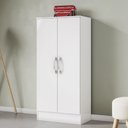 Ver imagem 2 de Armário Multiuso 2 Portas Zafira Branco - Móveis Briz