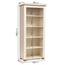 Ver imagem 4 de Conjunto 3 Peças Rack 210cm, Armário e Estante Madeira Maciça Ananda CabeCasa MadeiraOriginals