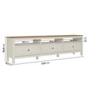 Ver imagem 3 de Conjunto 3 Peças Rack 210cm, Armário e Estante Madeira Maciça Ananda CabeCasa MadeiraOriginals