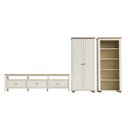 Ver imagem 2 de Conjunto 3 Peças Rack 210cm, Armário e Estante Madeira Maciça Ananda CabeCasa MadeiraOriginals