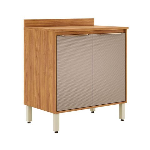 Balcão 2 Portas 80cm Plena Cinamon/Nude Prime Tx - Demóbile