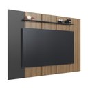 Ver imagem 2 de Painel para TV até 75 Polegadas com Prateleira Multimóveis Crart-PTV001 - Mel/Grafite