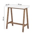 Ver imagem 2 de Mesa de Escritório Estudo Home Office Mdp Pés Sofisticado Elegante