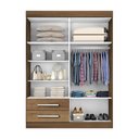 Ver imagem 4 de Guarda Roupa Solteiro 4 Portas 2 Gavetas Madri -Mt- Rei de Casa Freijó