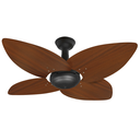Ver imagem 1 de Ventilador de Teto Office Jet Aspen Venti-Delta Preto 4Pás Rádica Mogno 220V