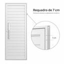 Ver imagem 3 de Porta de Giro Filetada Alumínio Branca 85x215x7cm Puxador Direita